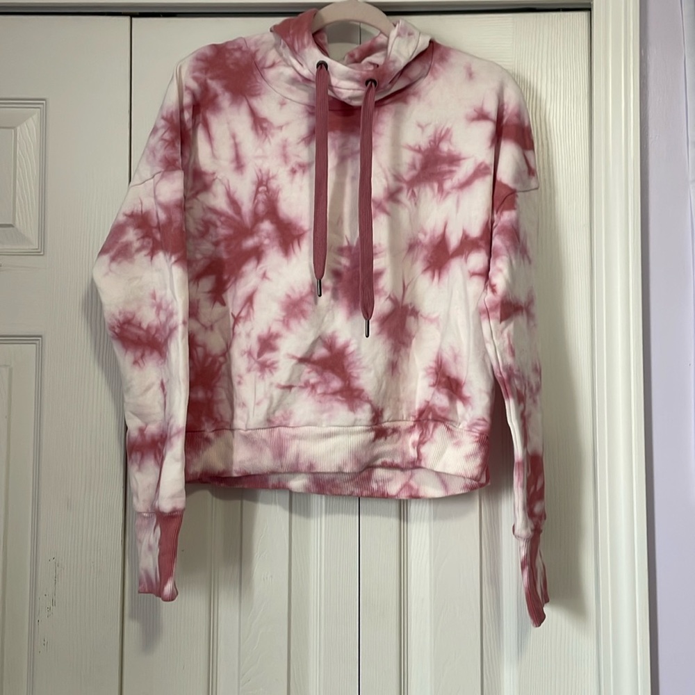 90 Degree By Reflex tie dye cropped hoodie